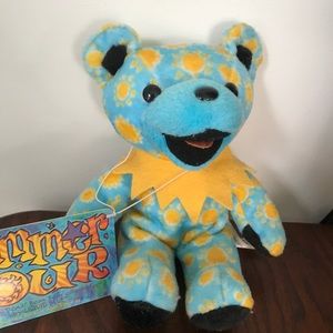 Grateful Dead Beanie Bear Liquid Blue Summer Tour Sunshine Collectors